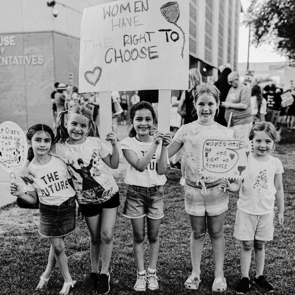 Women at a political event